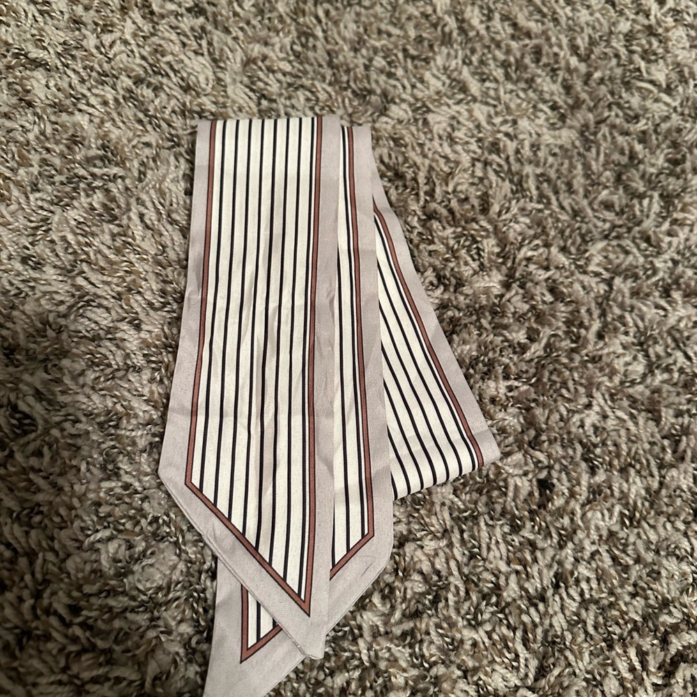 Striped Silk Scarf